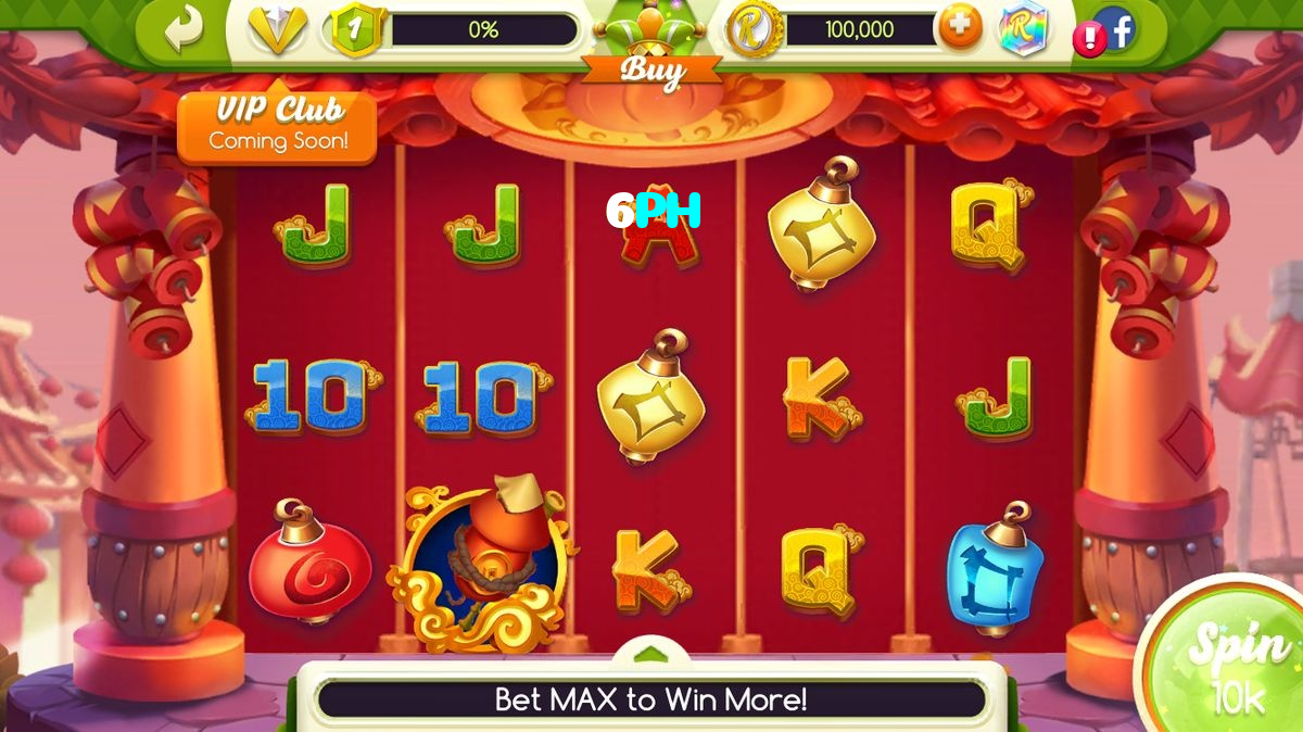 6PH casino presented on mobile device in Pakistan with slots and live games